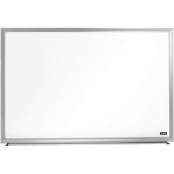 Foray® Aluminum-Framed Dry-Erase Board With Marker, 48" x 72", Silver Frame