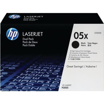 Image for HP 05X / CE505XD LaserJet Toner Cartridges, Black, Package Of 2 from HD Supply