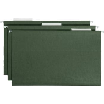 Image for SMEAD® Premium-Quality Hanging Folders, Legal Size, Green, 1/3 Cut, Box Of 25 from HD Supply