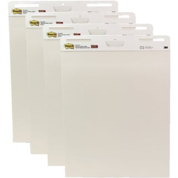 Image for Post-It® Easel Notes, 25" x 30", White, 30 Sheets Per Pad, Package Of 4 Pads from HD Supply