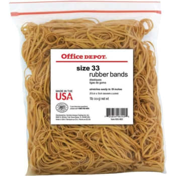 Image for Office Depot® Rubber Bands #33, 1 Pound Bag from HD Supply