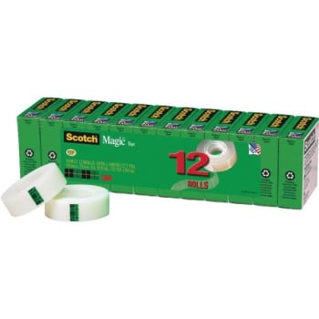 Scotch® Magic™ 810 Tape, 3/4" X 1,000", Package Of 12 Rolls