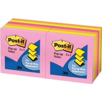 Image for Post-It® Pop-up Notes, Neon Collection, 3" x 3", Package Of 12 from HD Supply