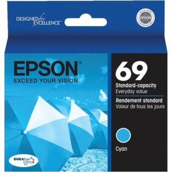 Image for Epson® 69 / T069220-S DuraBrite Ultra Ink Cartridge, Cyan from HD Supply
