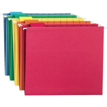SMEAD® Color Hanging Folders, Letter Size, Brights, Box Of 25