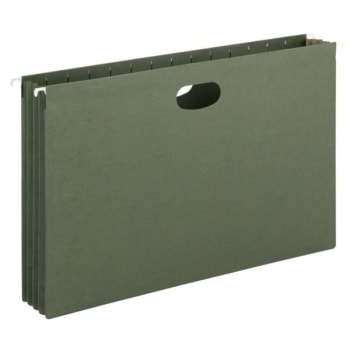 SMEAD® Hanging Expanding File Pockets, Legal Size, Green, Box Of 10