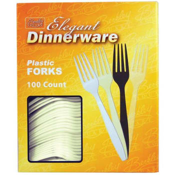 Image for Berk Almond Heavy Weight Polystyrene Fork Boxed (10-Case) from HD Supply