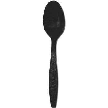 Image for Black Heavy Weight Polystyrene Bulk Teaspoon (1000-Case) from HD Supply