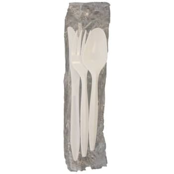 Super Tri Cutlery Kit 500pc Extra-Heavy Wh Polypropylene Case Of 500