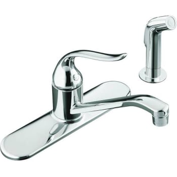 Image for Kohler Coralais Kitchen Faucet W/ Side Sprayer, Lever Handle "polished Chrome from HD Supply