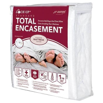 Image for Jt Eaton Lock-Up Polyester Queen Mattress Protector Standard Total For Bed Bug from HD Supply