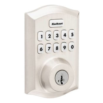 Image for Kwikset Home Connect 620 Satin Nickel Single Cylinder Keyless Entry Electronic Smart Deadbolt With Smartkey Security from HD Supply
