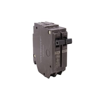 Image for GE 50 Amp 120/240 Volt 2-Pole Thin Circuit Breaker from HD Supply