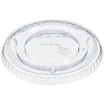 Image for Solo Clear Lid Pet 600-Flat Straw Slot (2500-Case) from HD Supply