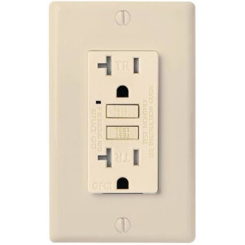 Image for Faith 20a 125v Gfci Tamper-Resistant Duplex Outlet (Ivory) (10-Pack) from HD Supply