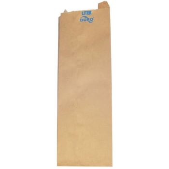 Duro 40 Lb. Basis Weight 5 In. X 3 In. X 16 In. Kraft Liquor Bag (500-Pack)