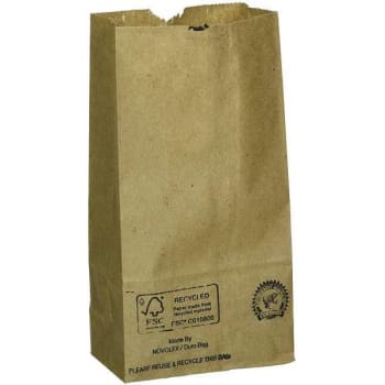 Image for Duro 1/2 Lb. Size 30 Lb. Basis Weight 3 In. X 1-7/8 In. X 5-7/8 In. Kraft Grocery Bags (500-Pack) from HD Supply
