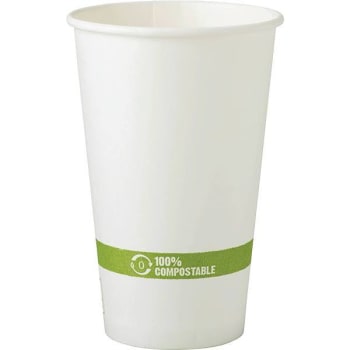 Image for World Centric 16 Oz. Compostable Paper Cups W/ Ingeo Lining (1000-Case) from HD Supply