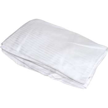 Image for 60 In. X 80 In. X 15 In. T250 White Queen Fitted Sheets W/ Sateen Stripes (12-Case) from HD Supply