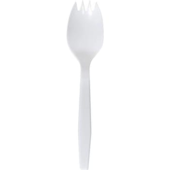 Image for Primesource White Medium Weight Polypropylene Wrapped Spork (1000-Case) from HD Supply