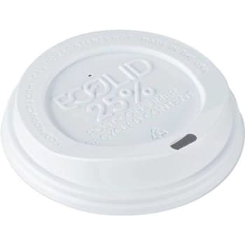 Image for Eco-Products 25% Recycled Content White Hot Cup Lid Fits 10-20 Oz. (1000-Case) from HD Supply