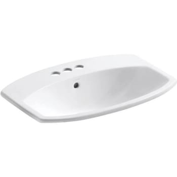 Image for Kohler Cimarron White Drop-In Vitreous China Bathroom Sink from HD Supply