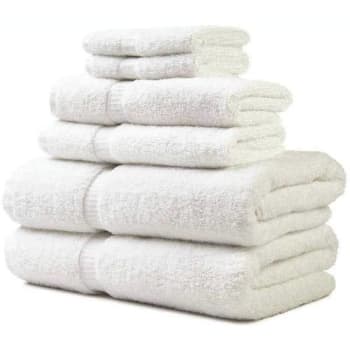 27 In. X 54 In. 14 Lb. White Bath Towel W/ Dobby Border (36-Case)