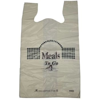 Image for Duro Bag 13 In. X 10 In. X 23 In. Plastic "meal To Go" Bag from HD Supply