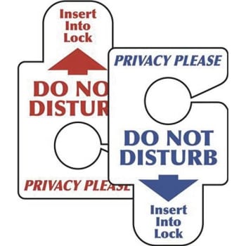 Image for Hy-Ko "do Not Disturb/Privacy Please" Door Insert (50-Pack) from HD Supply
