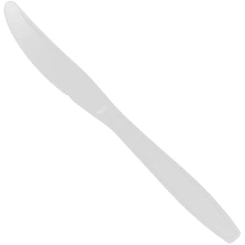 Image for Max Packaging White Medium Weight Styrene Bulk Knives from HD Supply