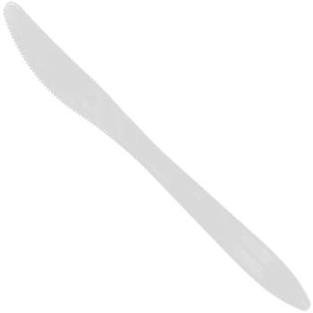 Max Packaging White Medium Weight Bulk Knives