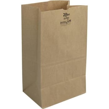 Image for Duro 20 Lb 8.25 In. X 5-15/16 In. X 13-3/8 In. Kraft Sh Grocery Bag from HD Supply