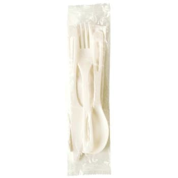 Image for World Centric 6"setknife Fork Spoon - Wrap - 200f - Compostable/biodegradable from HD Supply