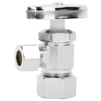 Image for Homewerks 1/2" Chrome Angle Valve With Compr Inlet X Compr Outlt Multi-Turn from HD Supply
