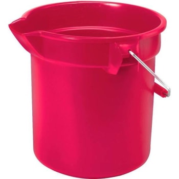 Image for Rubbermaid Commercial Brute 10 Qt. Round Bucket (Red) from HD Supply