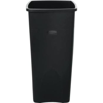 Image for Rubbermaid Commercial 23 Gal. Untouchable Black Square Trash Can (Black) from HD Supply