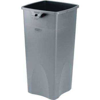 Image for Rubbermaid Commercial 23 Gal. Untouchable Square Trash Can (Gray) from HD Supply