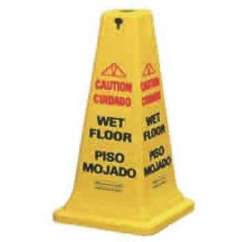 Rubbermaid Commercial 36 In. Plastic Multi-Lingual "caution" Safety Cone