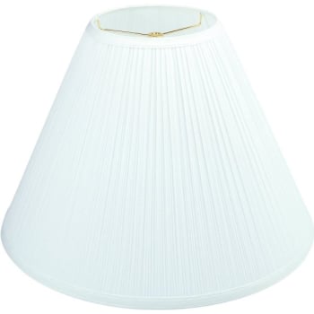 Round Mushroom Pleated Lamp Shade 6-1/4 X 11 X 9" White Pack Of 6