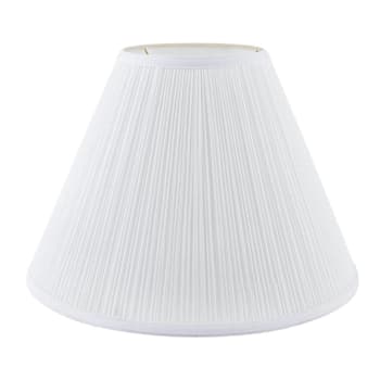 Round Mushroom Pleated Lamp Shade 7 X 17 X 12-1/2" White Pack Of 6