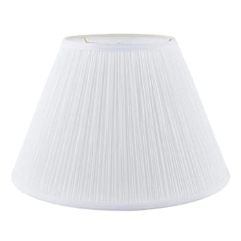 Round Mushroom Pleated Lamp Shade 9 X 18 X 12" White Pack Of 6
