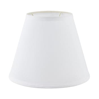 Round Hardback Linen Lamp Shade 6 X 11 X 9" White Pack Of 6