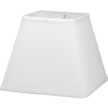 Image for Square Hardback Linen Lamp Shade 6-1/4 X 10-1/4 X 8-1/2" White Pack Of 6 from HD Supply