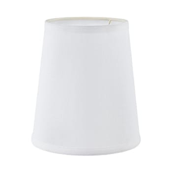 Round Hardback Linen Lamp Shade 6 X 8 X 9" White Pack Of 6