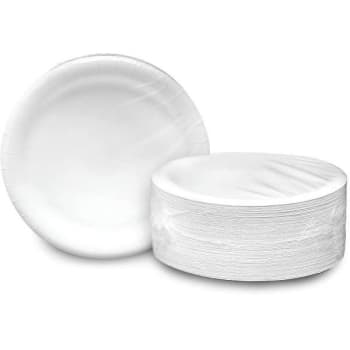 Image for Ajm Packaging 9 In. White Heavy Duty Ultra Coated Paper Plate (500-Case) from HD Supply