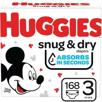 Huggies Size 3 Snug & Dry Diapers (3168-Case)