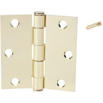 Image for Everbilt 3 In. Satin Brass Square Corner Door Hinge from HD Supply