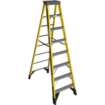 Image for Werner 8 Ft. 375 Lbs. Load Capacity Type-Iaa Duty Rating Fiberglass Step Ladder from HD Supply