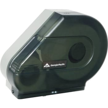 Georgia Pacific Jumbo Jr. Toilet Paper Dispenser, Translucent Smoke, Stub Roll