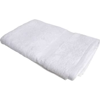 Image for 27 In. X 54 In. 17 Lb. White Oxford Bellezza Ribbed Bath Towel (36-Case) from HD Supply